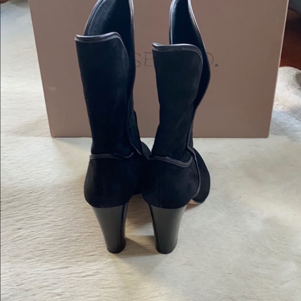 Rosegold Heeled Boots Sz 8.5 - Picture 3 of 6